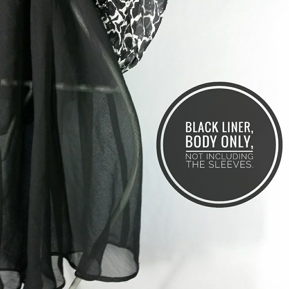 Black & White Peasant Blouse 3/4 Raglan - Picture 5 of 6